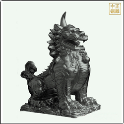 坐式銅獬豸動物雕塑 坐式銅獬豸動物雕塑