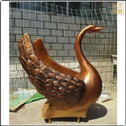 鑄銅關公 景觀讓天鵝動物雕塑