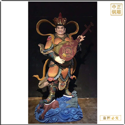 鑄銅關公 大型寺廟鑄銅四大天王佛像