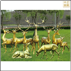 鑄銅關公 仿銅景觀群鹿雕塑鑄造