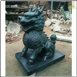 酒店門口銅麒麟雕塑 酒店門口銅麒麟雕塑