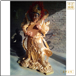 鑄銅站像四大天王銅佛像 鑄銅站像四大天王銅佛像