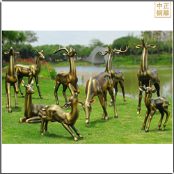 銅雕鹿動物雕塑 銅雕鹿動物雕塑