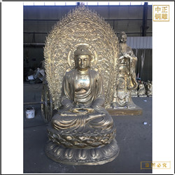 鑄銅關公 大型釋迦牟尼佛銅像定制