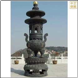 鑄銅關(guān)公 寺院室外純銅香爐