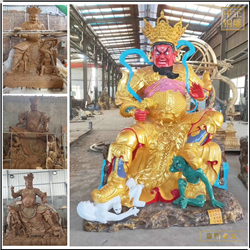 鑄銅關(guān)公 純銅四大天王佛像雕塑廠