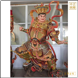 鑄銅關(guān)公 黃銅四大天王銅像鑄造