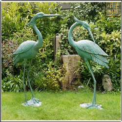 鑄銅關(guān)公 2米高景觀仙鶴銅雕塑