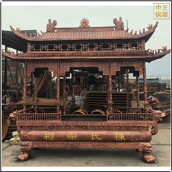 鑄銅長(zhǎng)方形銅香爐定制 鑄銅長(zhǎng)方形銅香爐定制