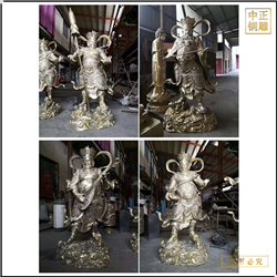 鑄銅關(guān)公 寺廟鑄銅四大天王佛像鑄造廠
