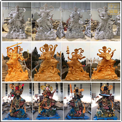 鑄銅關(guān)公 鑄銅四大佛像定制廠家