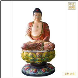 鑄銅關(guān)公 貼金彩繪釋迦牟尼佛銅像鑄造廠