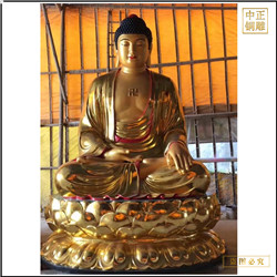鑄銅關公 貼金釋迦牟尼佛佛像制作