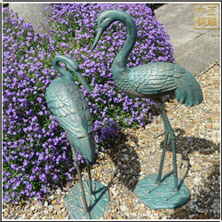 鑄銅關(guān)公 景觀(guān)仙鶴銅雕塑