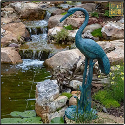 鑄銅關(guān)公 噴水景觀(guān)銅仙鶴雕塑