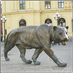 室外景觀老虎銅雕塑鑄造 室外景觀老虎銅雕塑鑄造