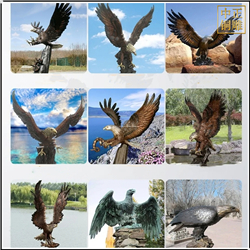 鑄銅關(guān)公 老鷹銅雕塑鑄造廠(chǎng)家