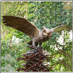 貓頭鷹銅雕塑 貓頭鷹銅雕塑