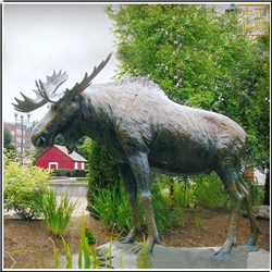 鑄銅關(guān)公 駝鹿動(dòng)物雕塑鑄造廠