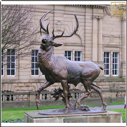 小區銅鹿雕塑擺件 小區銅鹿雕塑擺件