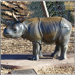 鑄銅關(guān)公 小犀牛銅雕塑鑄造廠