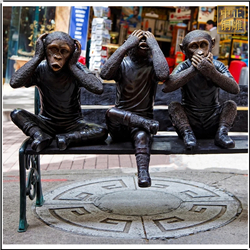 鑄銅關(guān)公 小猩猩景觀銅雕塑鑄造