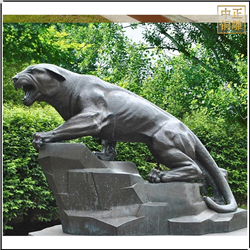 鑄銅關(guān)公 園林銅豹雕塑鑄造