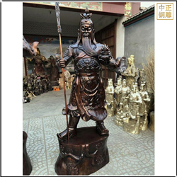 鑄銅關(guān)公 1.4米純銅關(guān)公雕塑