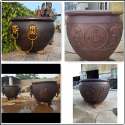 定制各種1米銅缸雕塑 定制各種1米銅缸雕塑