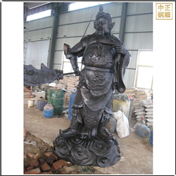 大型提刀關公像鑄造 大型提刀關公像鑄造