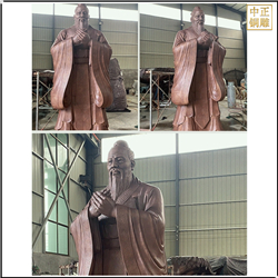 孔子雕塑細節圖 孔子雕塑細節圖