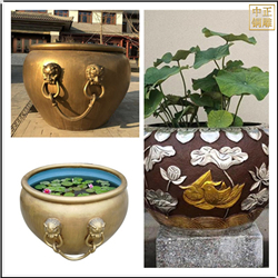 鑄銅關(guān)公 制作景觀銅缸雕塑廠家