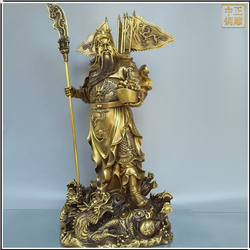 鑄銅關(guān)公 黃銅忠義關(guān)公銅雕塑