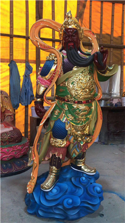 彩繪銅關(guān)公 彩繪銅關(guān)公