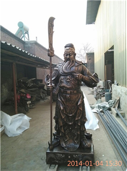 鑄銅武財(cái)神雕塑 鑄銅武財(cái)神雕塑