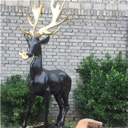 卡通銅鹿雕塑 卡通銅鹿雕塑