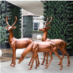 小區銅鹿雕塑 小區銅鹿雕塑