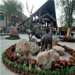 園林銅鹿雕塑 園林銅鹿雕塑