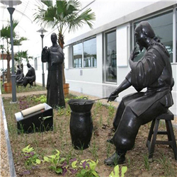 中醫(yī)熬藥雕塑 中醫(yī)熬藥雕塑