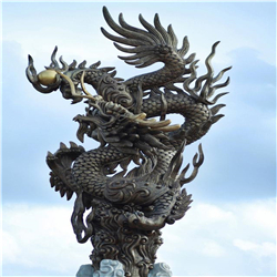 廣場銅龍雕塑 廣場銅龍雕塑