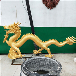 仿銅龍雕塑 仿銅龍雕塑